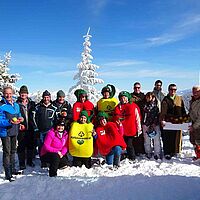 Apfel im Schnee