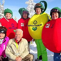 Apfel im Schnee