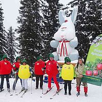 Apfel im Schnee