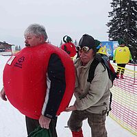 Apfel im Schnee