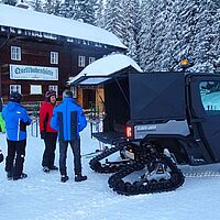 Apfel im Schnee