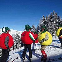 Apfel im Schnee