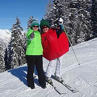 Apfel im Schnee