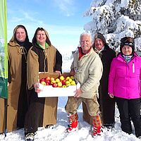 Apfel im Schnee