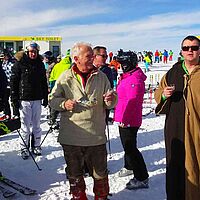 Apfel im Schnee