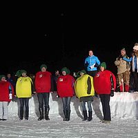 Apfel im Schnee